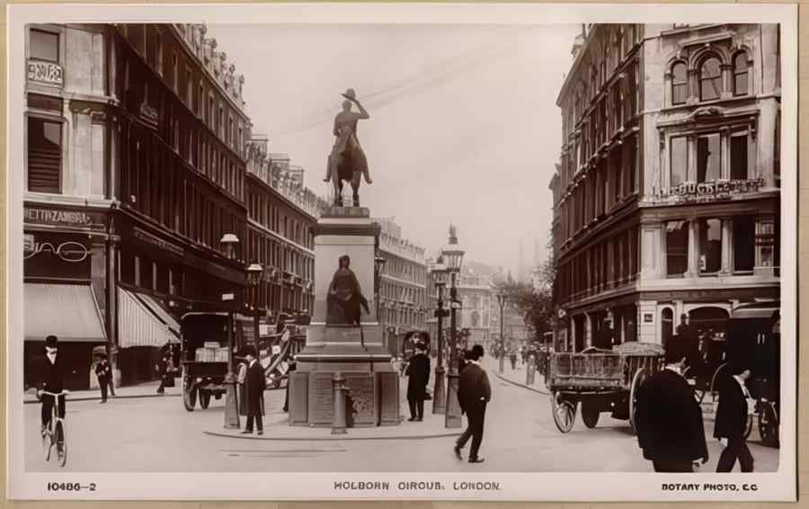 England Streets Of London 155 Vintage A4 Photo Print