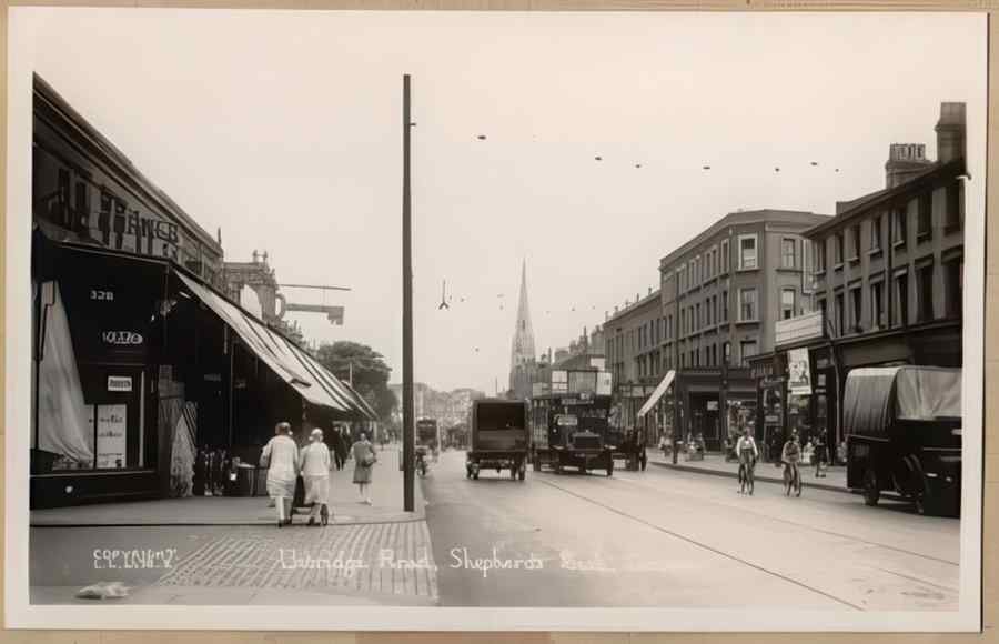 England Streets Of London 194 Vintage A4 Photo Print