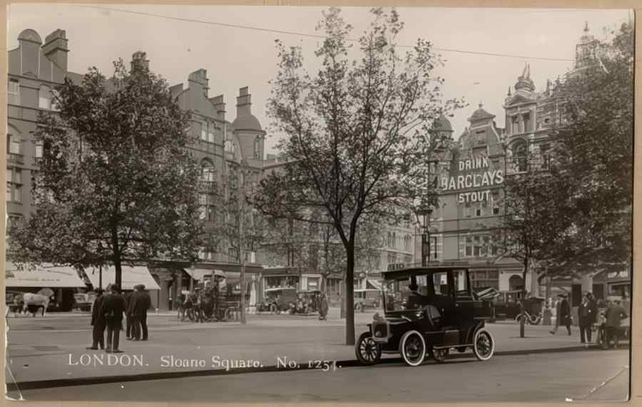 England Streets Of London 360 Vintage A4 Photo Print