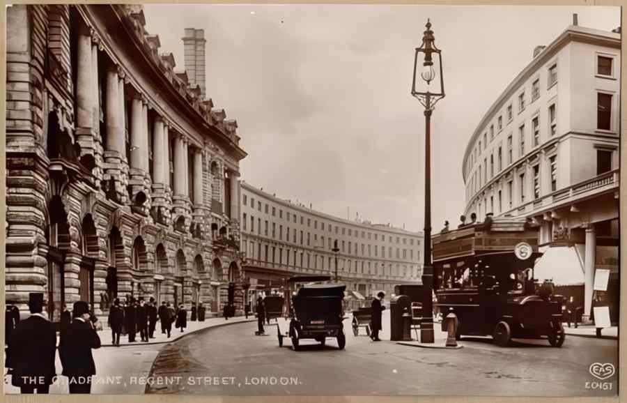 England Streets Of London 446 Vintage A4 Photo Print