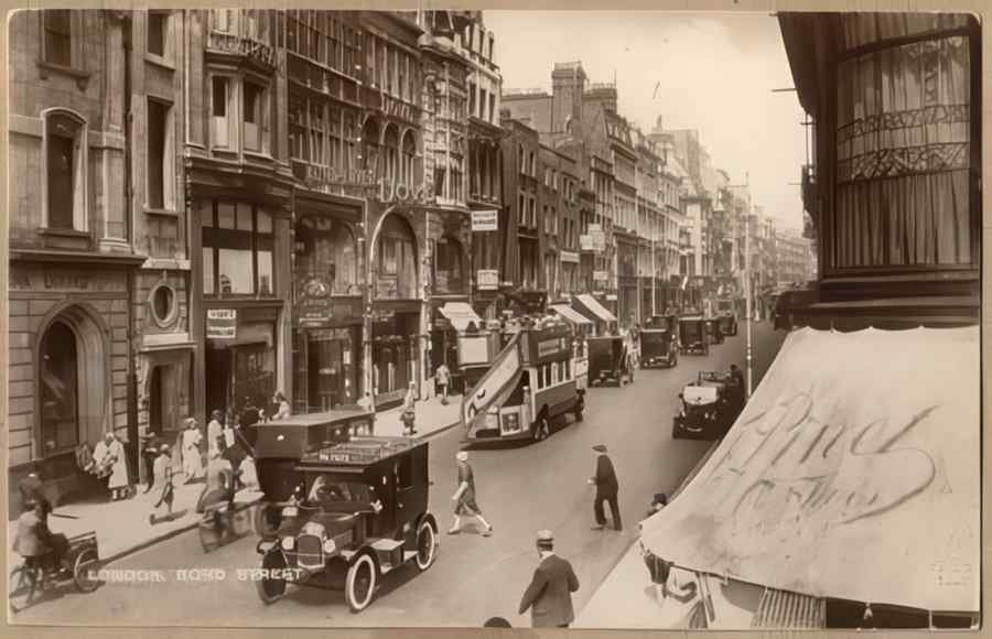 England Streets Of London 513 Vintage A4 Photo Print