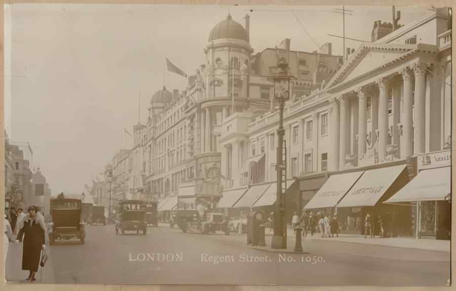 England Streets Of London 537 Vintage A4 Photo Print