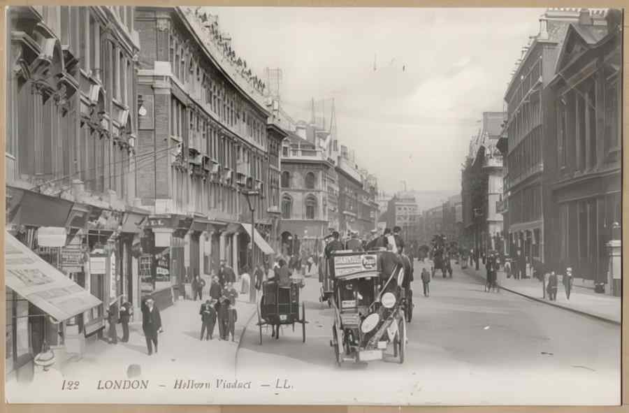 England Streets Of London 579 Vintage A4 Photo Print