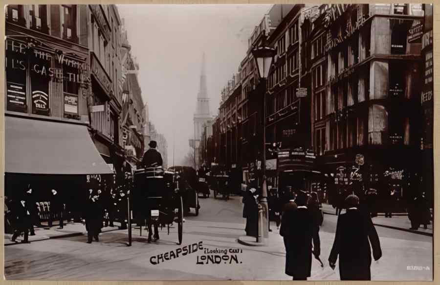 England Streets Of London 680 Vintage A4 Photo Print