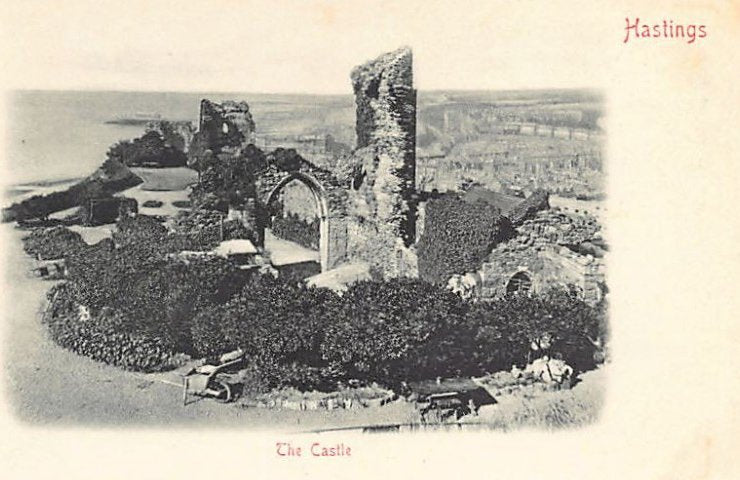 England Sussex Hastings The Castle Vintage A4 Photo Print