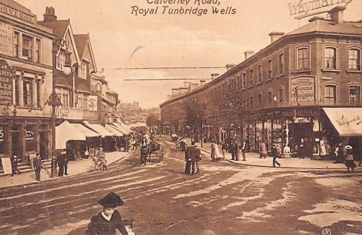 England Tunbridge Wells Calverley Road Waymarks Vintage A4 Photo Print