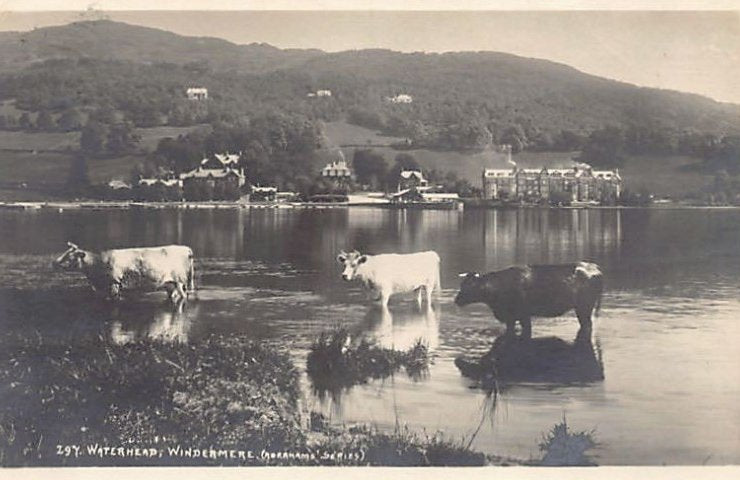 England Windermere Waterhead Vintage A4 Photo Print