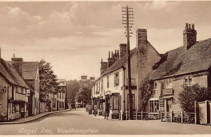 England Woolhampton Berks Angel Inn Vintage A4 Photo Print
