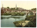English Bridge Shrewsbury Vintage A4 Photo Print