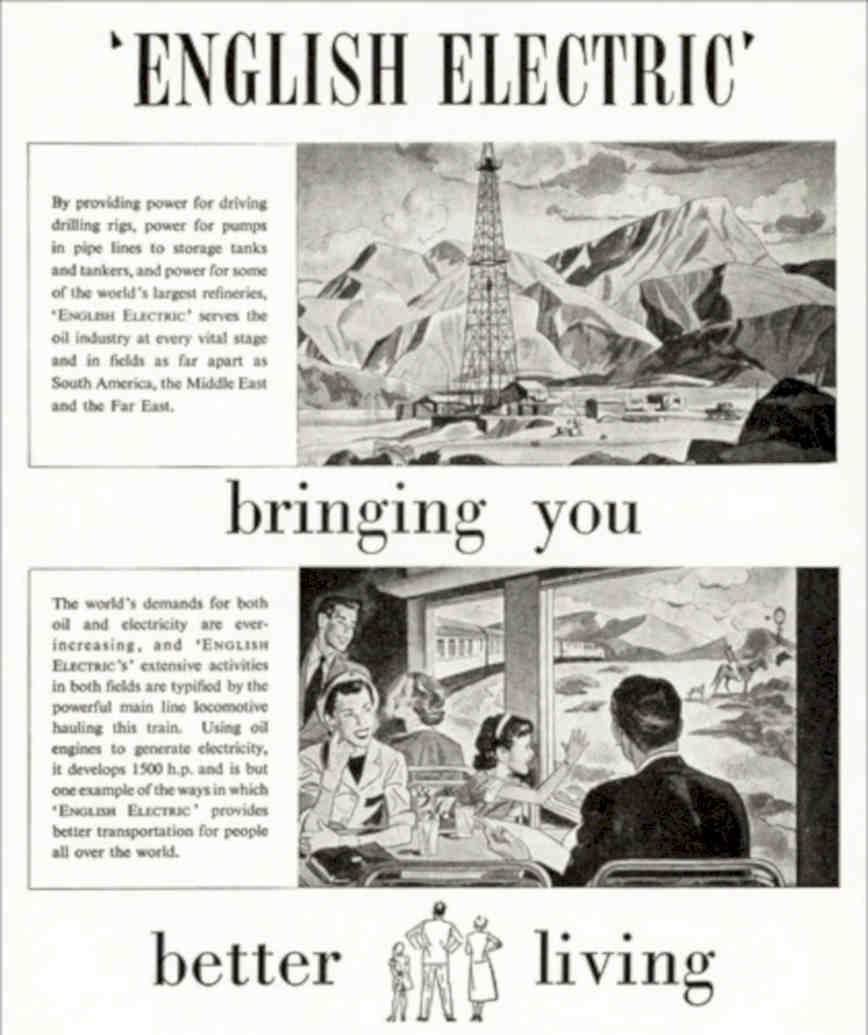 English Electric Rigs Vintage Retro Advert Poster A4 Photo Print
