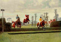 English Sport 1903 The water jump A4 Photo Print