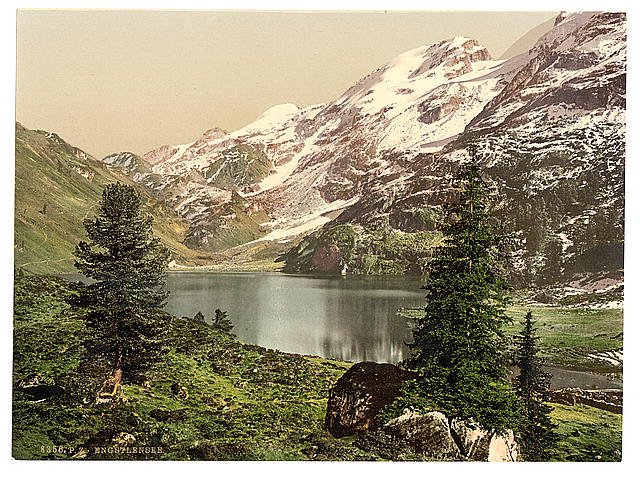 Engstlen Lake Bernese Oberland Vintage A4 Photo Print