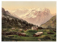 Engstlenalp general view Unterwald Vintage A4 Photo Print