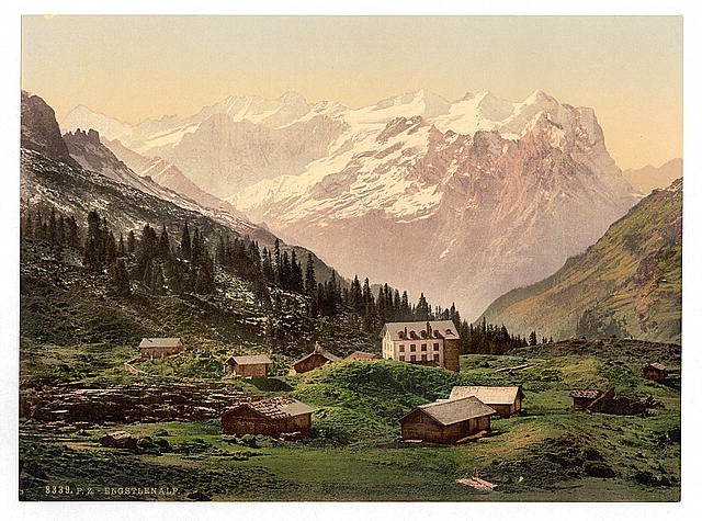 Engstlenalp general view Unterwald Vintage A4 Photo Print