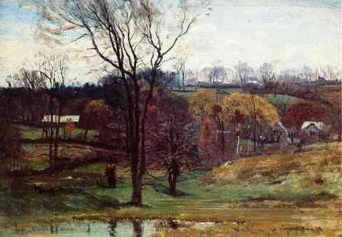 Enneking John Joseph A Late Afternoon Walk A4 Photo Print