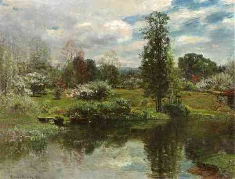 Enneking John Joseph Summer On The Lake A4 Photo Print