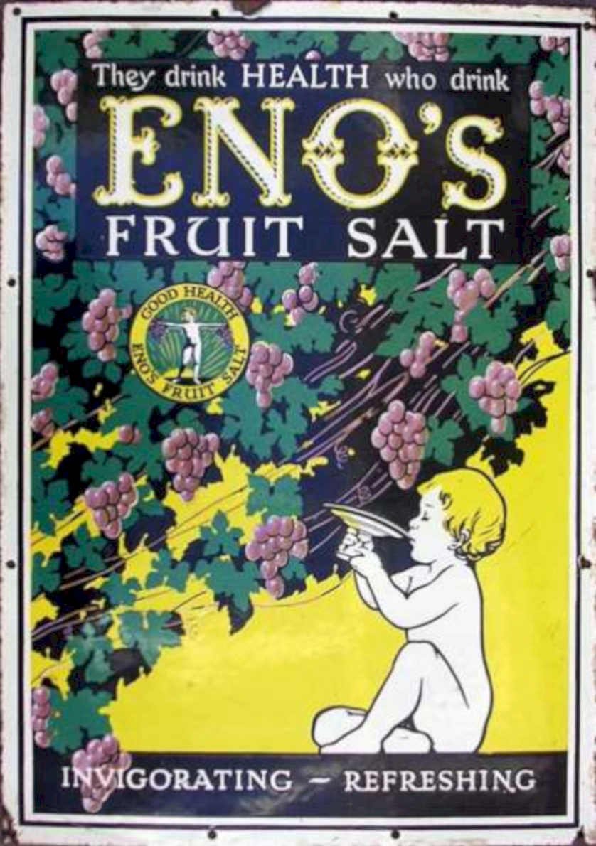 Enos Fruit Salt Vintage Retro Advert Ads A4 Photo Print
