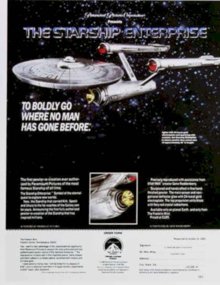 Enterprise Ncc1701 Shuttle Vintage Retro Advert Ads A4 Photo Print