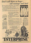 Enterprise Sausage Press Vintage Retro Advert Ads A4 Photo Print