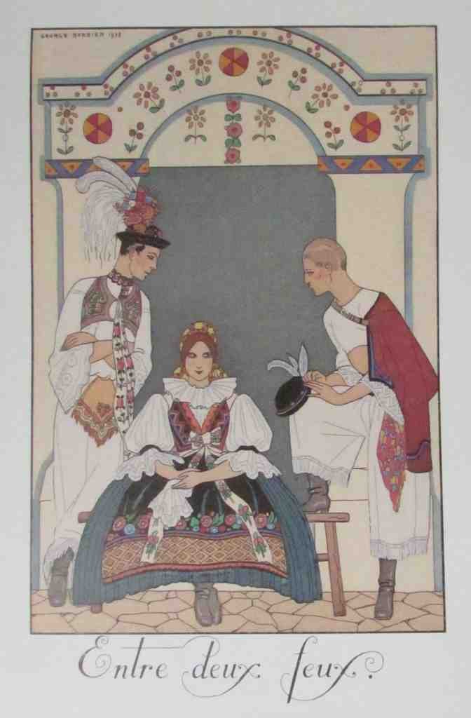 Entre Duex Feux Between Two Fires 16 George Barbier A4 Photo Print