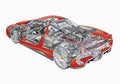 Enzo Ferrari cutaway A4 Photo Print