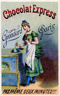 Ephemera Chocolat Express advertising card A4 Photo Print