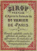 Ephemera Sirop label Vintage A4 Photo Print