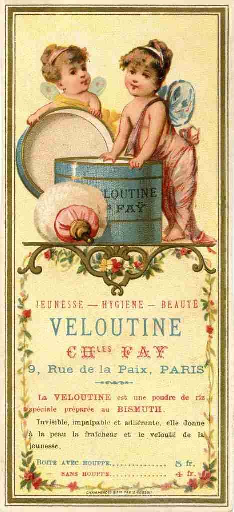 Ephemera Veloutine label Vintage A4 Photo Print