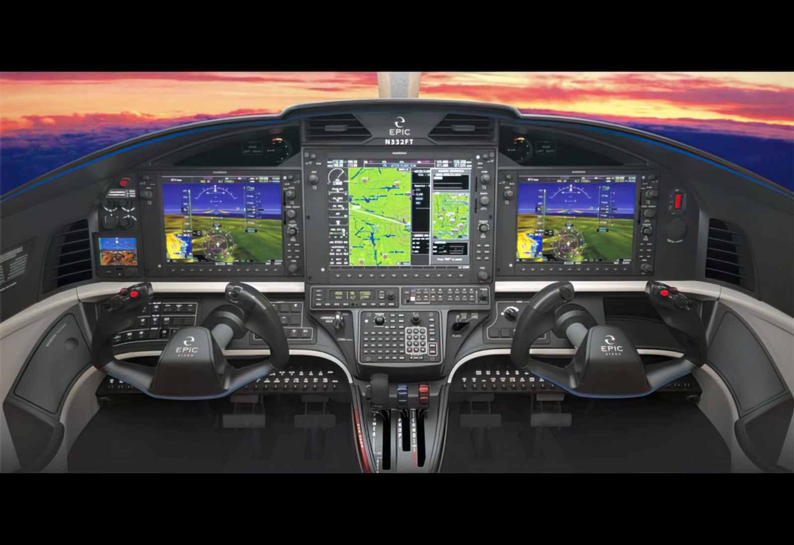 Epic Aircraft E1000 Cockpit A4 Photo Print
