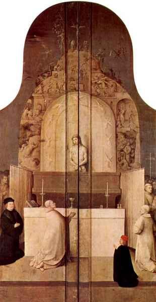 Epiphany triptych outer sides of the wings by Bosch A4 Photo Print