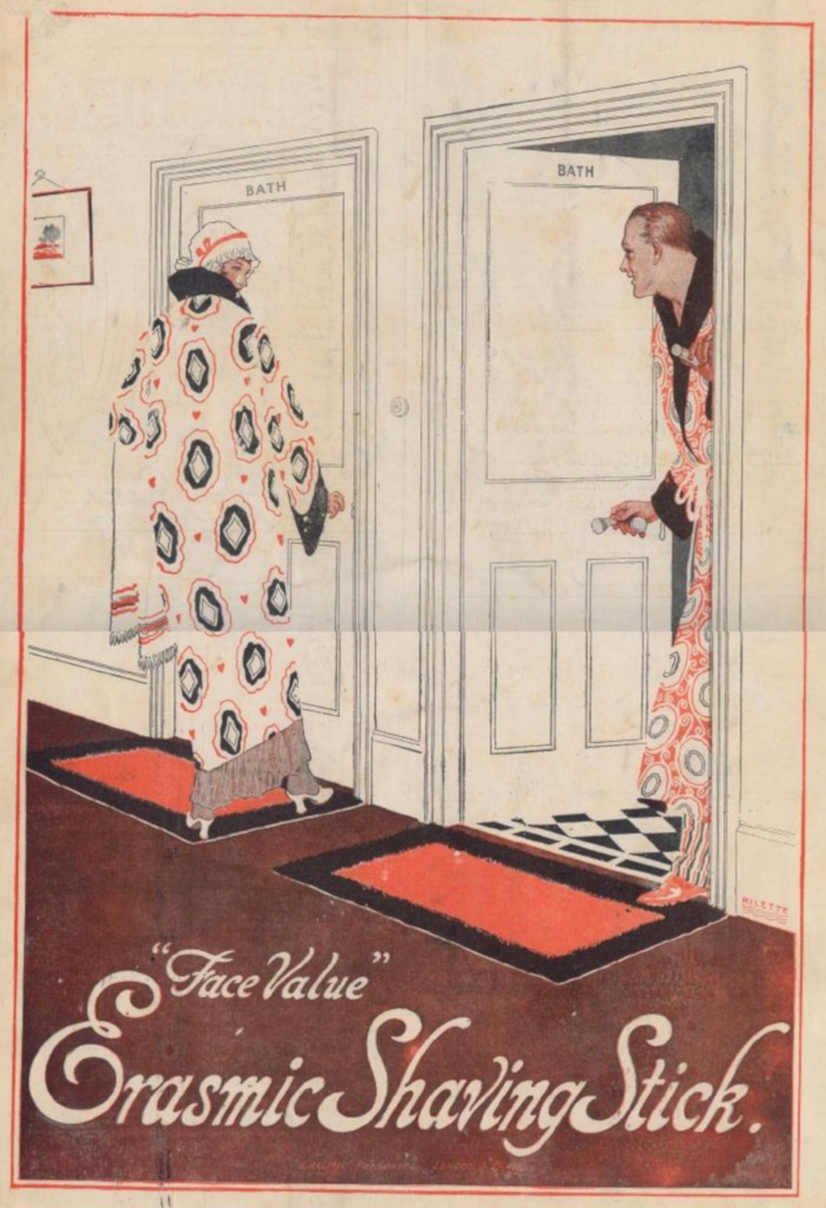 Erasmic Shaving Stick Vintage Retro Advert Ads A4 Photo Print