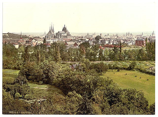 Erfurt Thuringia Vintage A4 Photo Print