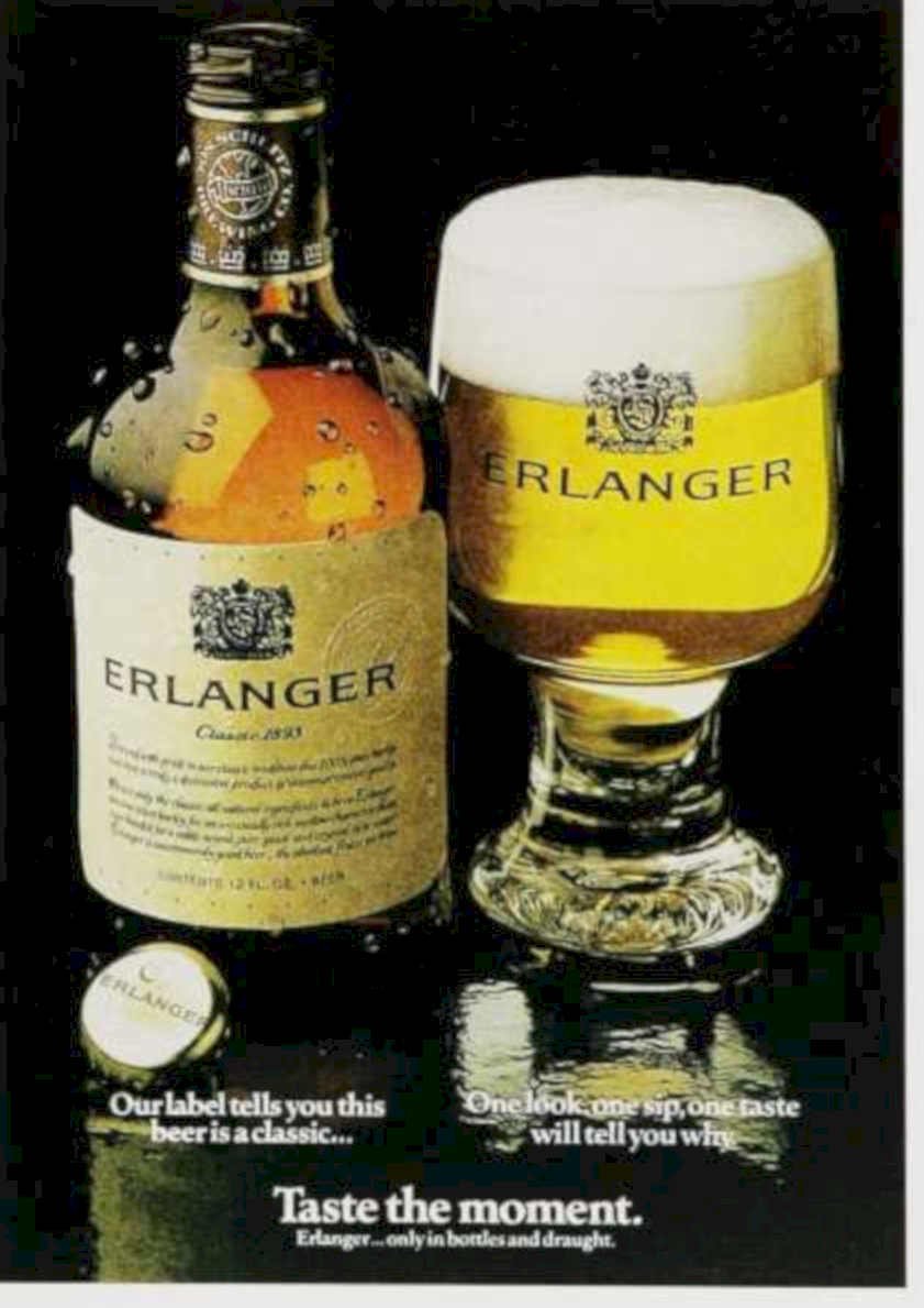 Erlinger Classic 1893 Vintage Retro Advert Ads A4 Photo Print