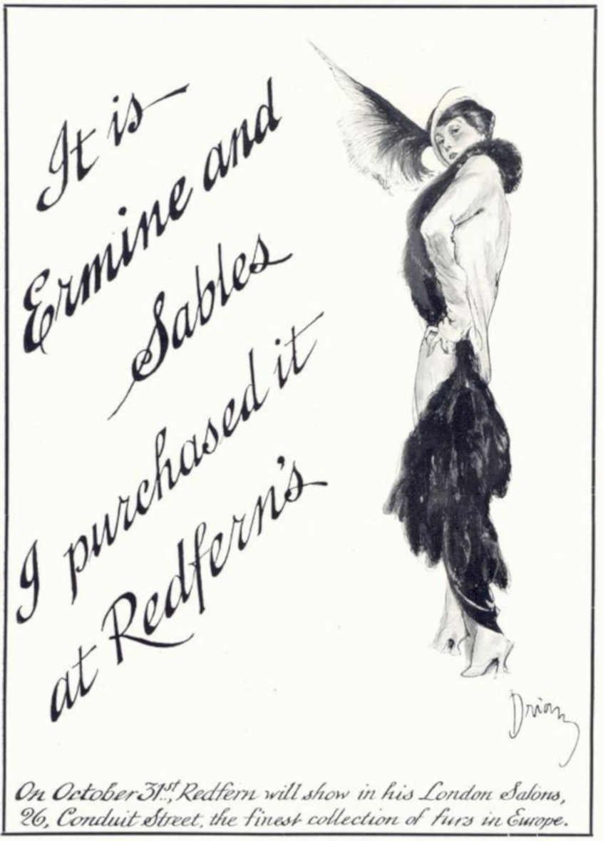 Ermine Sable Gown 1 Vintage Retro Advert Ads A4 Photo Print