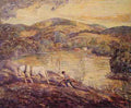 Ernest Lawson Plowing A4 Photo Print