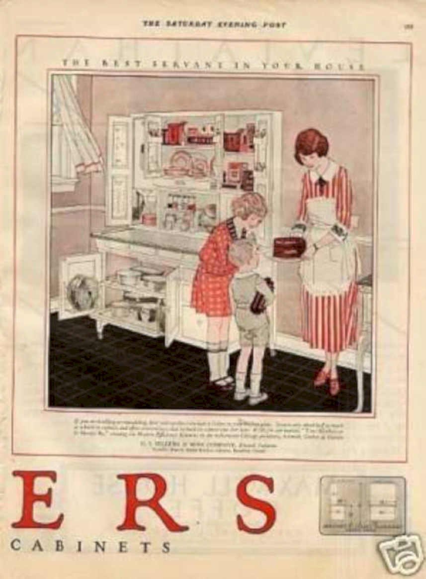 Ers Cabinets Kitchen Vintage Retro Advert Ads A4 Photo Print