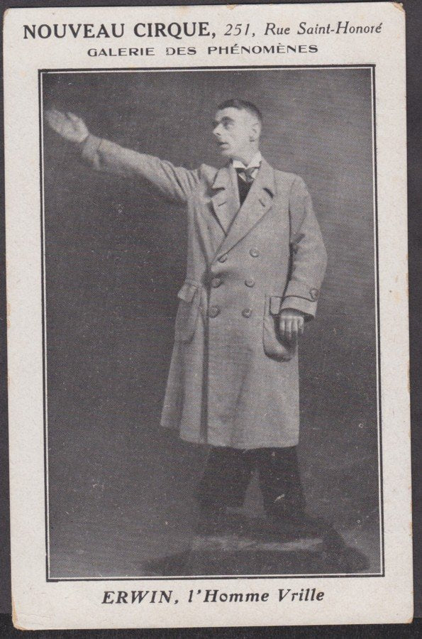 Erwin L homme Vrille Nouveau Cirque In Coat Vintage A4 Photo Print