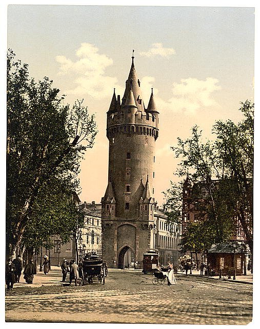 Eschenheimer Gate Frankfort on Main Vintage A4 Photo Print