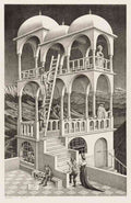 Escher belvedere 1 A4 Photo Print