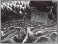 Escher2 137 Twon The Second Day Of The Creation A4 Photo Print