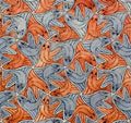 Escher2 185 Twon Symmetry Watercolor 94 Fish A4 Photo Print