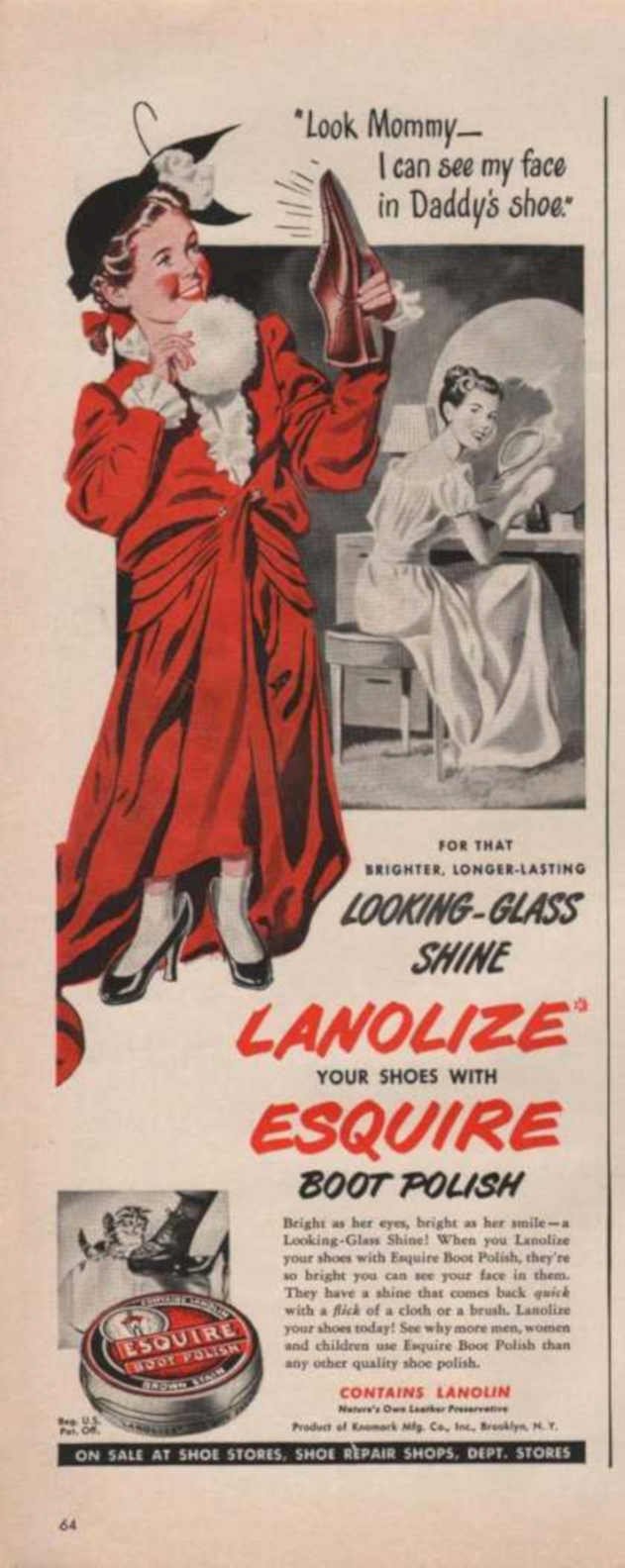 Esquire Boot Polish Vintage Retro Advert Ads A4 Photo Print
