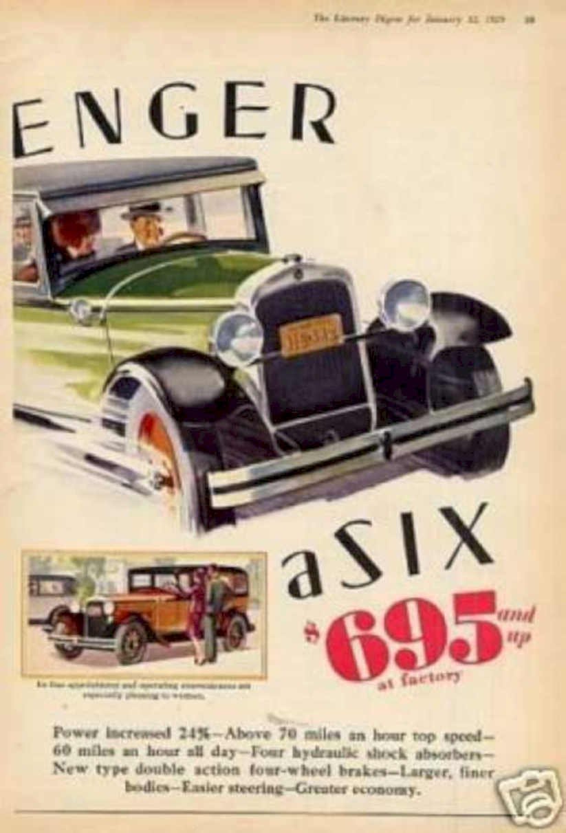 Essex Automobile 1929 Vintage Retro Advert Ads A4 Photo Print