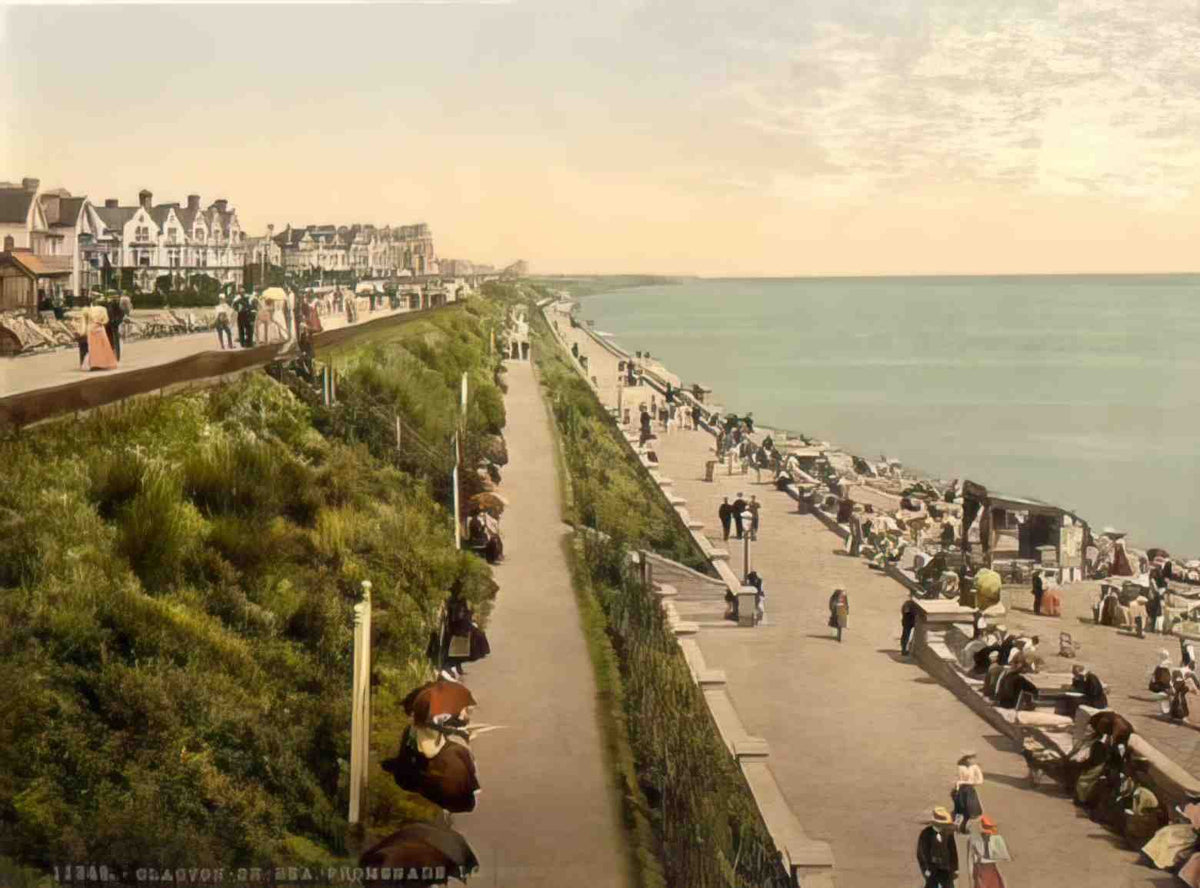 Essex Clacton on Sea Promenade Vintage A4 Photo Print