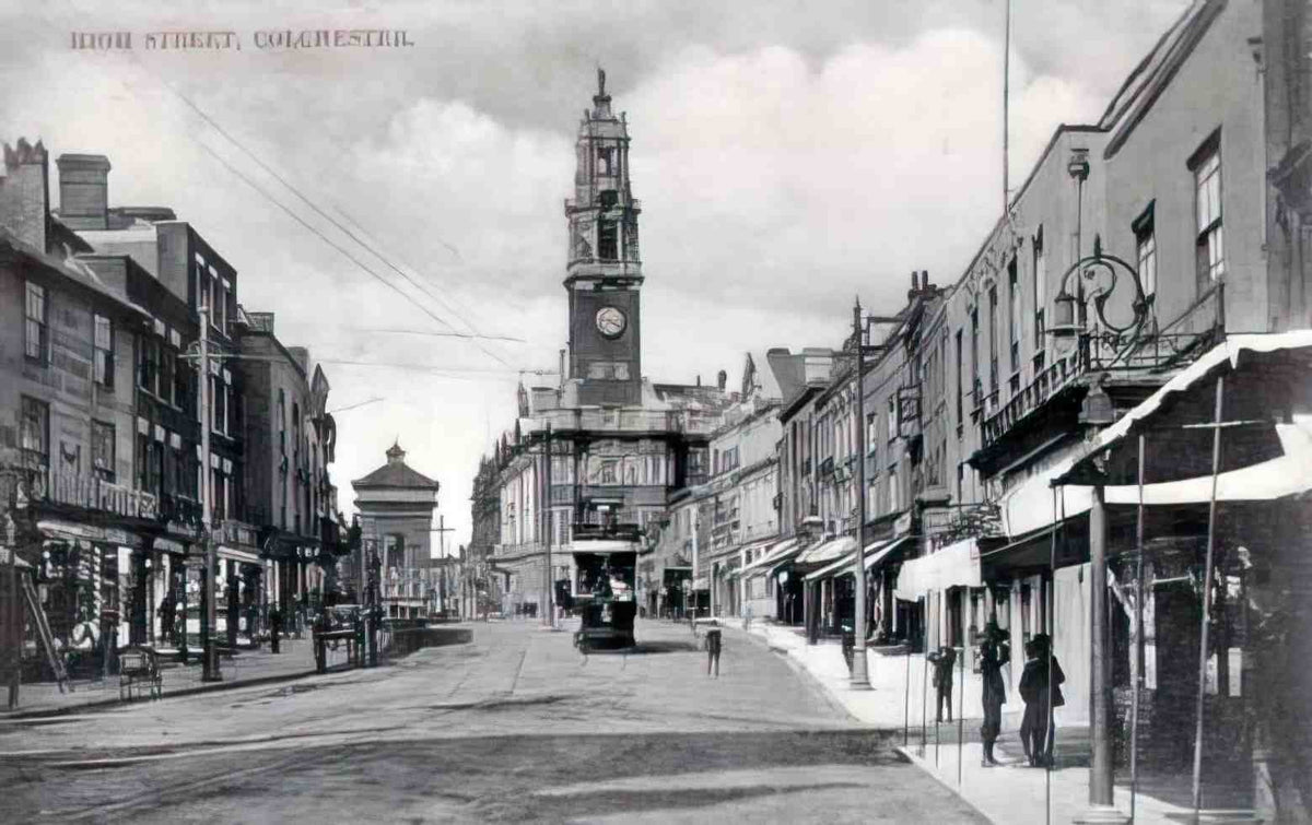 Essex Colchester High Street 1910s Vintage A4 Photo Print