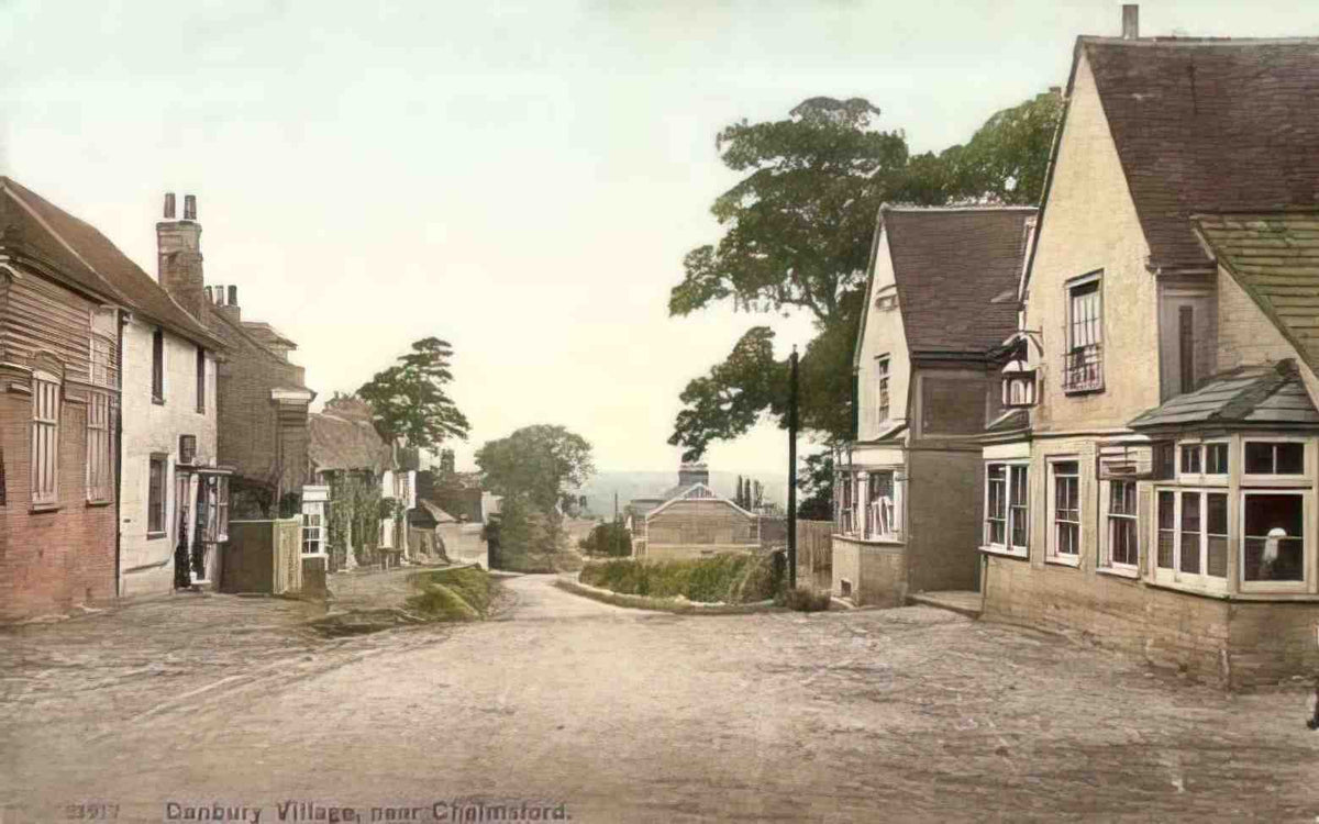 Essex Danbury Village 1900s Vintage A4 Photo Print