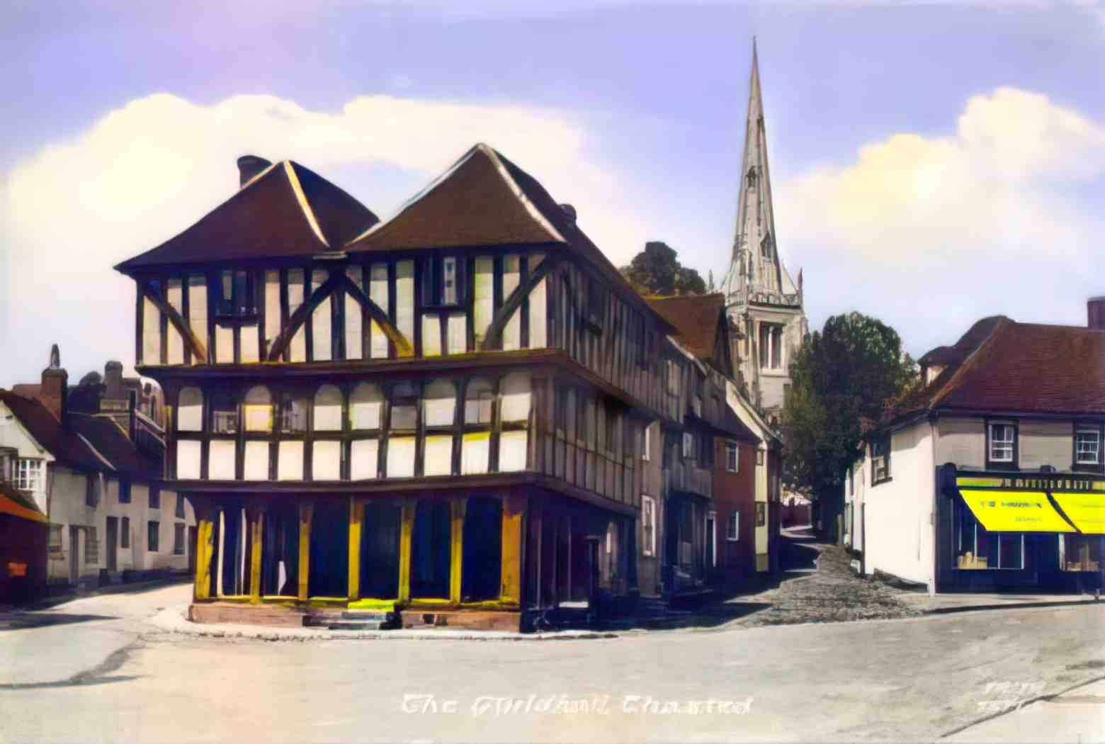 Essex Thaxted Guildhall Vintage A4 Photo Print