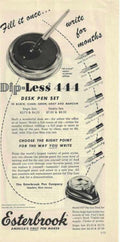 Esterbrook Pen Set Vintage Retro Advert Ads A4 Photo Print