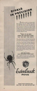 Esterbrook Spiders Pens Vintage Retro Advert Ads A4 Photo Print