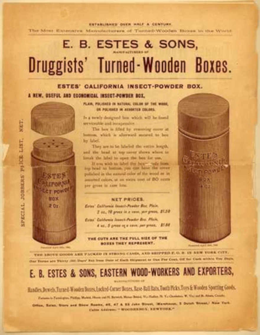 Estes Insect Boxes Vintage Retro Advert Ads A4 Photo Print